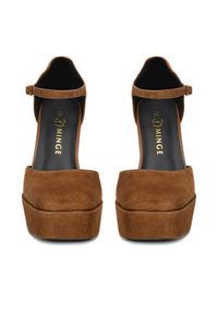 Eva Minge Czółenka EO-NIKI-E340-70H Brązowy. Kolor: brązowy. Materiał: zamsz, skóra #3
