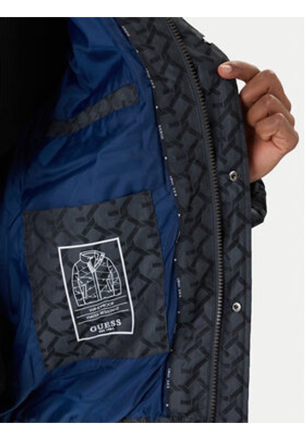 Guess Kurtka zimowa M5BL2M W2232 Szary Regular Fit. Kolor: szary. Materiał: syntetyk. Sezon: zima