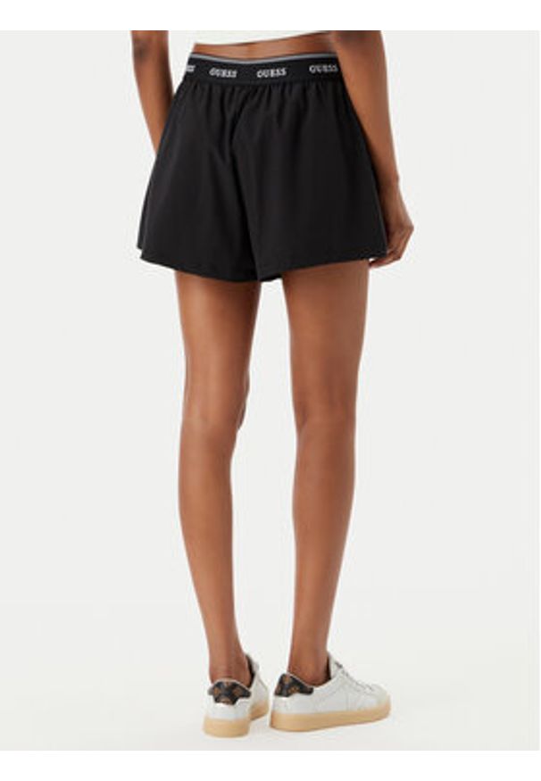 Guess Szorty sportowe V6GD18 W2344 Czarny Regular Fit. Kolor: czarny. Materiał: syntetyk