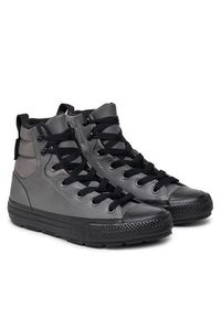 Converse Trampki Chuck Taylor All Star Berkshire Boot A09493C 055 Szary. Kolor: szary. Materiał: skóra #6