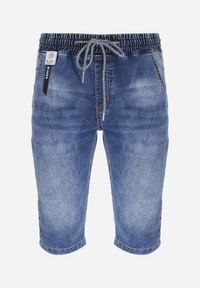 Born2be - Niebieskie Jeansowe Szorty z Gumką w Pasie Orvintta. Kolor: niebieski. Materiał: jeans. Sezon: lato #2