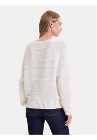 Mustang Sweter Silas 1016782 Écru Regular Fit. Materiał: syntetyk