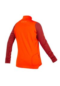 ENDURA - Longsleeve rowerowy damski Endura Singletrack Fleece. Kolor: pomarańczowy, czerwony, wielokolorowy. Długość rękawa: długi rękaw