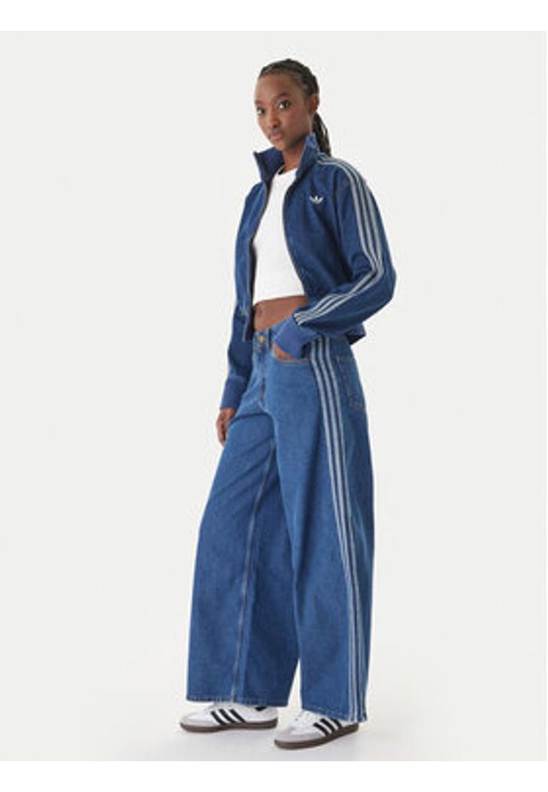 Adidas - adidas Jeansy Firebird Adilenium KD2906 Niebieski Wide Leg. Kolor: niebieski