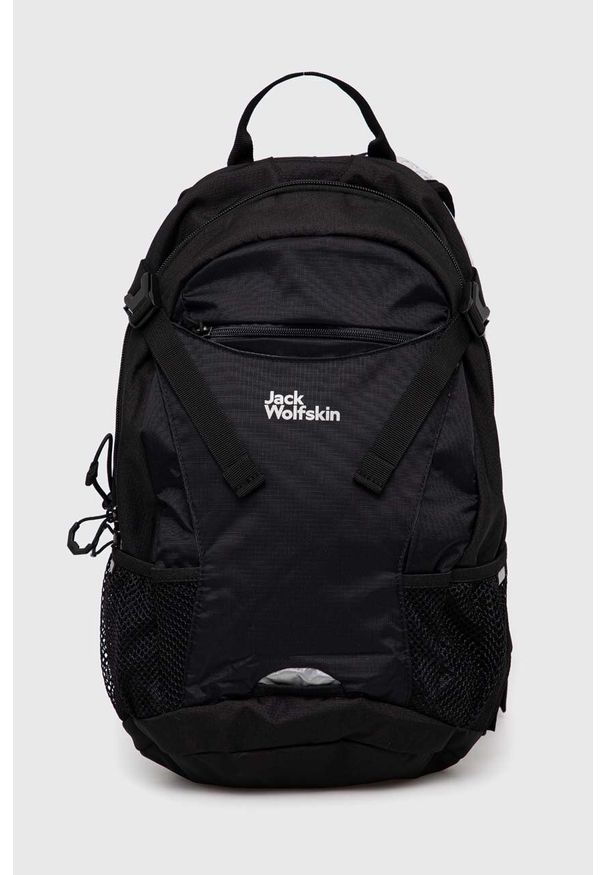 Jack Wolfskin plecak Velocity 12 kolor czarny duży gładki. Kolor: czarny. Materiał: tkanina, materiał. Wzór: gładki