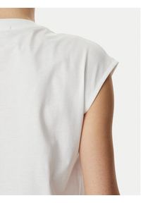 Karl Lagerfeld - KARL LAGERFELD T-Shirt B2W17018 Biały Regular Fit. Typ kołnierza: dekolt w karo. Kolor: biały. Materiał: bawełna #2