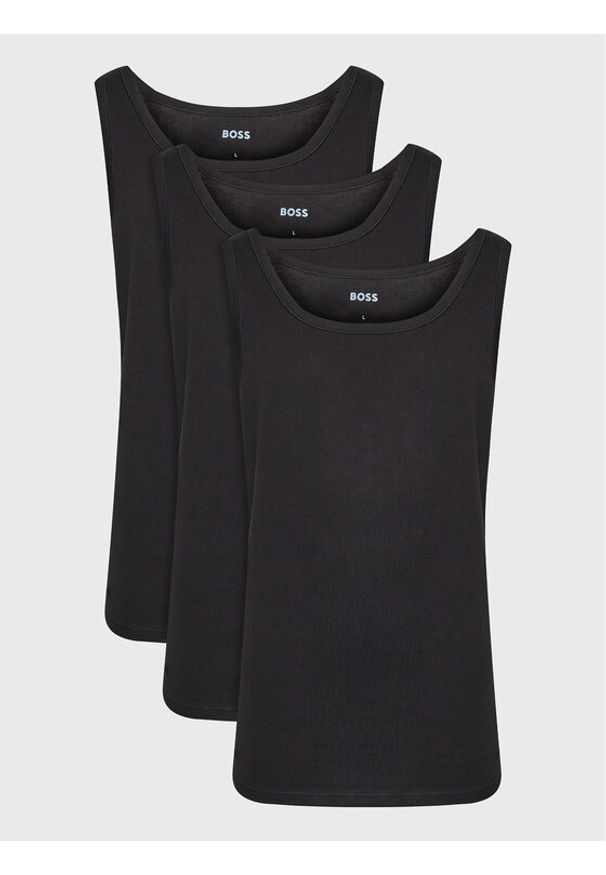BOSS Komplet tank topów 50475278 Czarny Regular Fit. Kolor: czarny. Materiał: bawełna