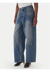 Eleh Jeansy EL098 Niebieski Wide Leg. Kolor: niebieski #1