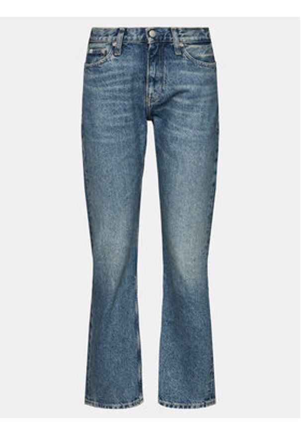 Calvin Klein Jeans Jeansy Low Rise Straight J20J222437 Granatowy Straight Fit. Kolor: niebieski