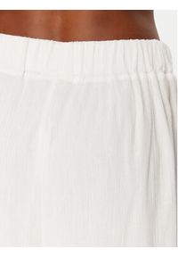 Seafolly Spodnie materiałowe Crinkle 55430-PA Biały Regular Fit. Kolor: biały. Materiał: bawełna #7