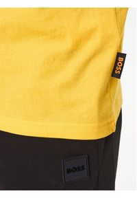 BOSS - Boss T-Shirt 50495700 Żółty Regular Fit. Kolor: żółty. Materiał: bawełna