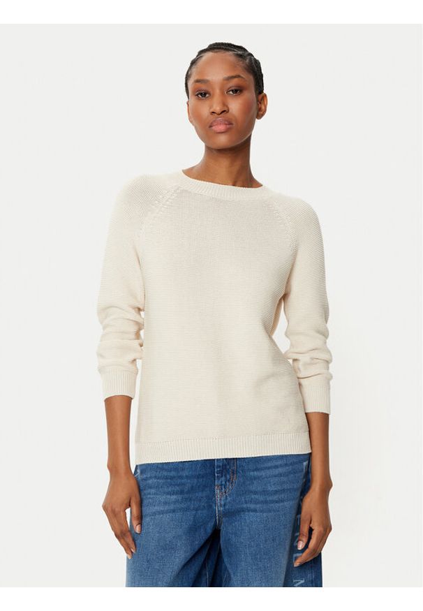 Weekend Max Mara Sweter Linz 2515361161 Écru Relaxed Fit. Materiał: bawełna