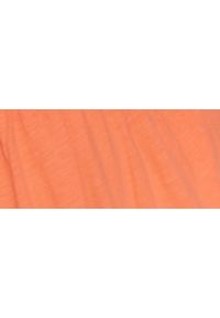 DRYWASH - Sukienka maxi z gumką w pasie. Okazja: na co dzień. Kolor: pomarańczowy. Materiał: materiał, bawełna, tkanina. Długość rękawa: na ramiączkach. Sezon: lato. Typ sukienki: proste. Styl: casual. Długość: maxi #3