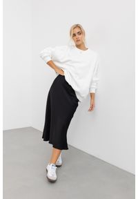 SATYNOWA SPÓDNICA JULIA CZARNA XS - Flawless. Kolor: czarny. Materiał: satyna. Sezon: lato. Styl: klasyczny, rockowy, elegancki #1