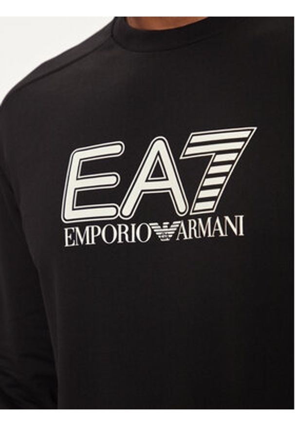 EA7 Emporio Armani Bluza 6DPM60 PJVRZ 1200 Czarny Regular Fit. Kolor: czarny. Materiał: bawełna