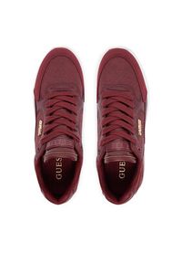 Guess Sneakersy FLFM16 ELE12 Bordowy. Kolor: czerwony. Materiał: skóra #4