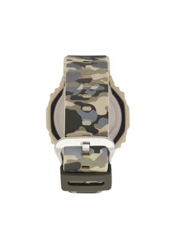 G-Shock Zegarek GA-2100CM-5AER Beżowy. Kolor: beżowy. Materiał: syntetyk