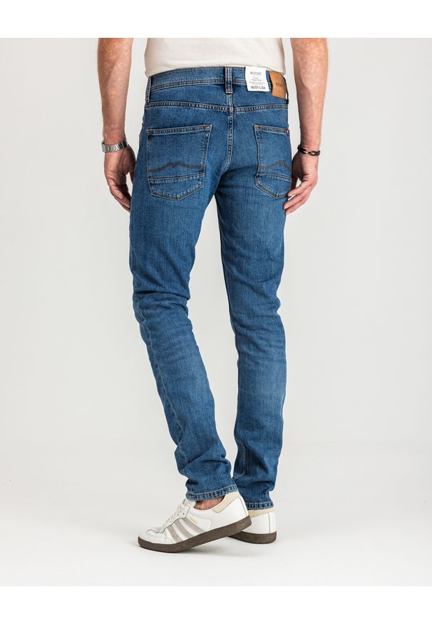 Mustang - MUSTANG VEGAS SLIM MĘSKIE SPODNIE JEANSOWE JEANSY DŻINSY DENIM BLUE 1015350 5000 682. Okazja: na co dzień. Styl: casual