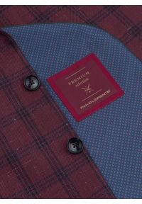 Pako Lorente - PAKO LORENTE – Bordowa marynarka casualowa. Okazja: na co dzień. Kolor: czerwony. Materiał: wełna, len, bawełna. Styl: casual #8