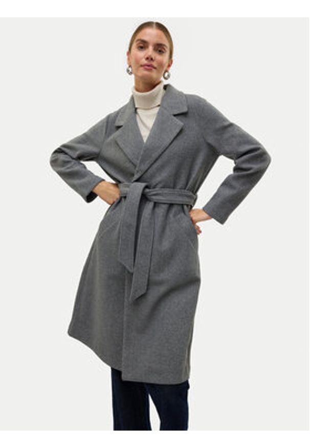 Vero Moda Płaszcz przejściowy Fortuneaya 10278330 Szary Regular Fit. Kolor: szary. Materiał: syntetyk