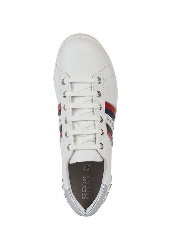 Geox - Buty. Nosek buta: okrągły. Zapięcie: sznurówki. Kolor: biały