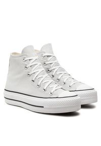 Converse Trampki Chuck Taylor All Star Lift Platform Hi A08287C Szary. Kolor: szary. Materiał: materiał. Obcas: na platformie #5