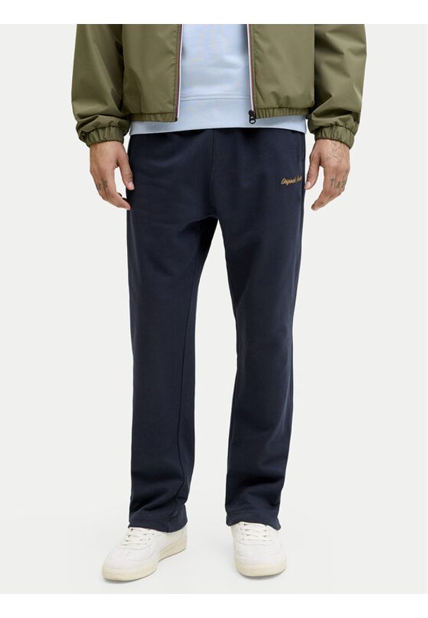 Jack & Jones Spodnie dresowe Kane Norrebro 12282553 Granatowy Regular Fit. Kolor: niebieski. Materiał: bawełna