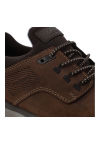 Brązowe Sneakersy Rieker Modne Obuwie Męskie. Okazja: na co dzień. Kolor: brązowy. Materiał: skóra #4