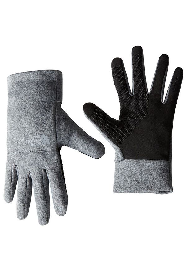 Rękawiczki The North Face Etip 0A4SHADYY1 - szare. Kolor: szary. Materiał: materiał, tkanina, polar. Sezon: zima