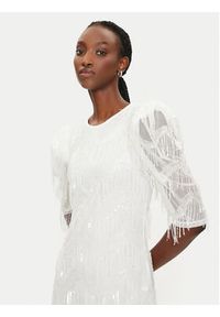 YAS Sukienka koktajlowa Bella 26034900 Biały Regular Fit. Kolor: biały. Materiał: syntetyk. Styl: wizytowy #4