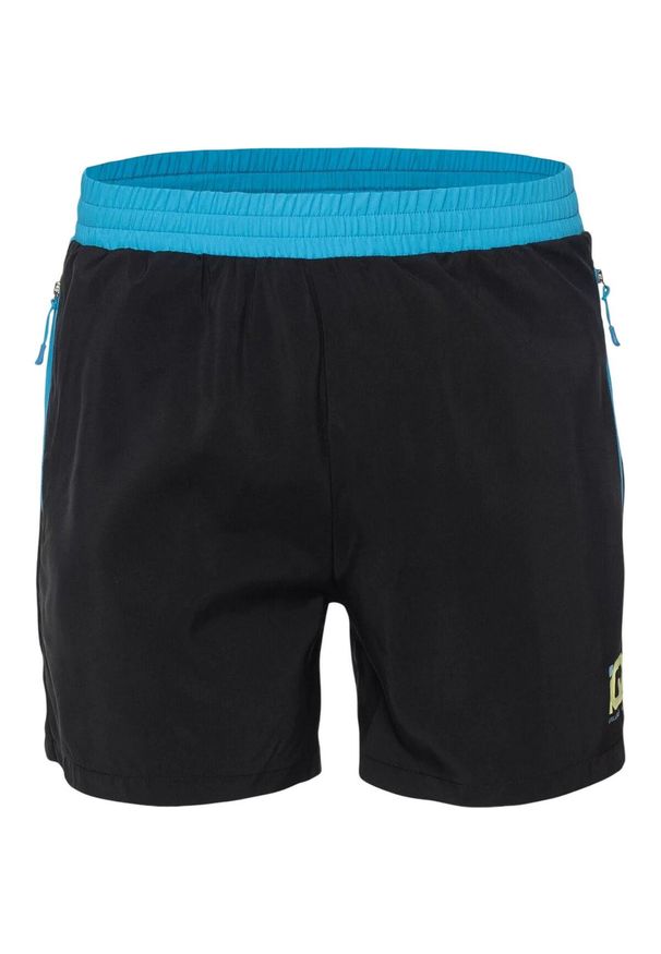 IQ - Męskie Spodenki Ireno 4 Way Stretch Shorts. Kolor: czarny, niebieski, wielokolorowy. Sport: turystyka piesza