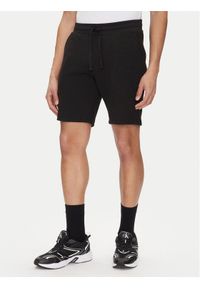 Calvin Klein Jeans Szorty sportowe J30J327247 Czarny Regular Fit. Kolor: czarny. Materiał: bawełna. Styl: sportowy