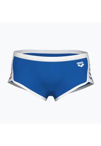 Arena - Slipy pływackie męskie arena Icons Swim Low Waist Short Solid. Kolor: biały, wielokolorowy, niebieski