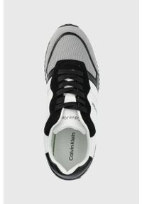 Calvin Klein sneakersy kolor biały. Nosek buta: okrągły. Zapięcie: sznurówki. Kolor: biały. Materiał: guma #4