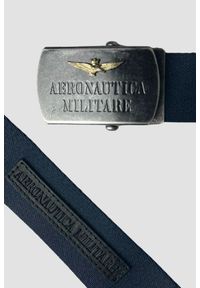 Aeronautica Militare - AERONAUTICA MILITARE Granatowy pasek męski. Kolor: niebieski