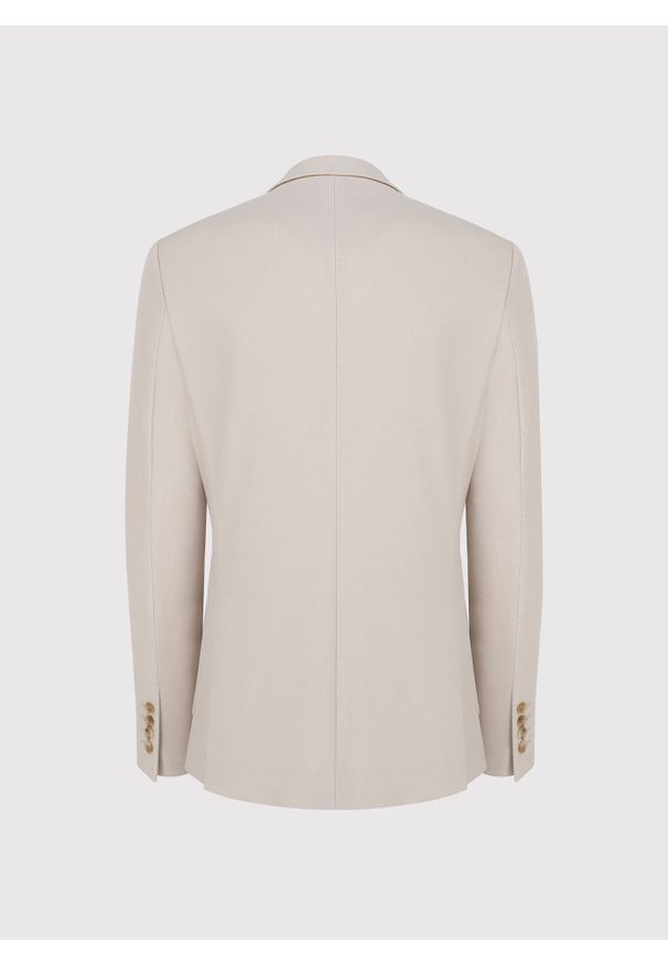 Pako Lorente - PAKO LORENTE - Beżowa marynarka z dzianiny. Kolor: beżowy. Materiał: dzianina. Sezon: jesień