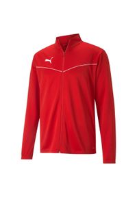 Bluza męska Puma teamRISE Training Poly Jacket czerwona. Kolor: czerwony, biały, wielokolorowy. Materiał: poliester. Sport: piłka nożna #2