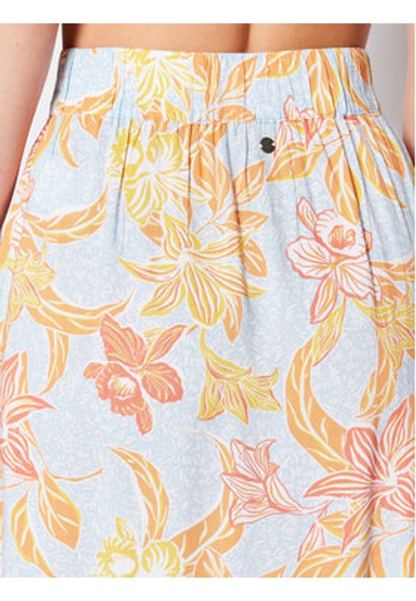 Roxy Spódnica midi Night Time ERJWK03121 Kolorowy Regular Fit. Materiał: wiskoza. Wzór: kolorowy