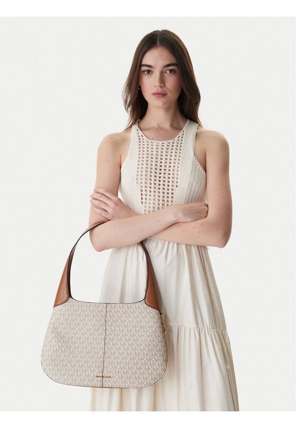MICHAEL Michael Kors Torebka 30R6G0XL3B Écru. Kolor: kremowy. Materiał: skórzane