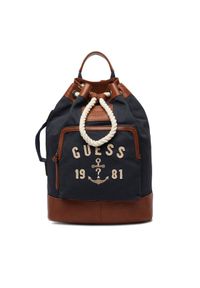 Guess Plecak HMOSCM P6204 Granatowy. Kolor: niebieski. Materiał: materiał #1