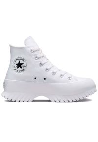 Buty Converse Chuck Taylor All Star Lugged 2.0 A00871C - białe. Kolor: biały. Materiał: guma. Szerokość cholewki: normalna. Wzór: jodełka. Obcas: na platformie. Model: Converse All Star #1