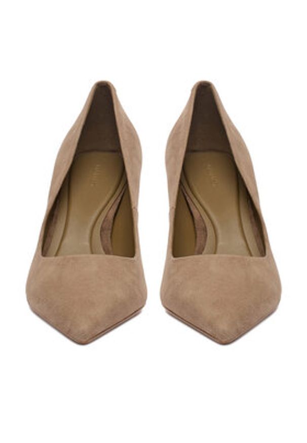 Gino Rossi - GINO ROSSI Szpilki EO-V2525-893 Beżowy. Kolor: beżowy. Materiał: skóra, zamsz. Obcas: na szpilce