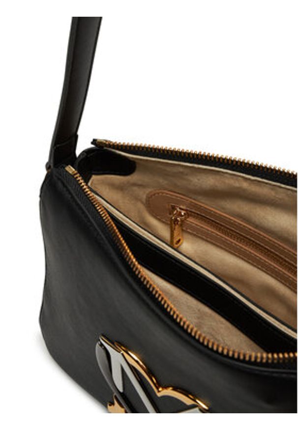 Love Moschino - LOVE MOSCHINO Torebka JC4328PP0LKN0000 Czarny. Kolor: czarny. Materiał: skórzane