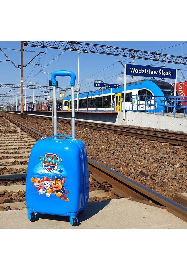 Nickelodeon Psi Patrol na kółkach - niebieska duża. Kolor: niebieski. Materiał: materiał. Styl: wakacyjny