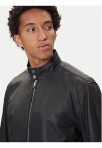BOSS Kurtka skórzana H-Moiner 50543899 Czarny Regular Fit. Kolor: czarny. Materiał: skóra #5