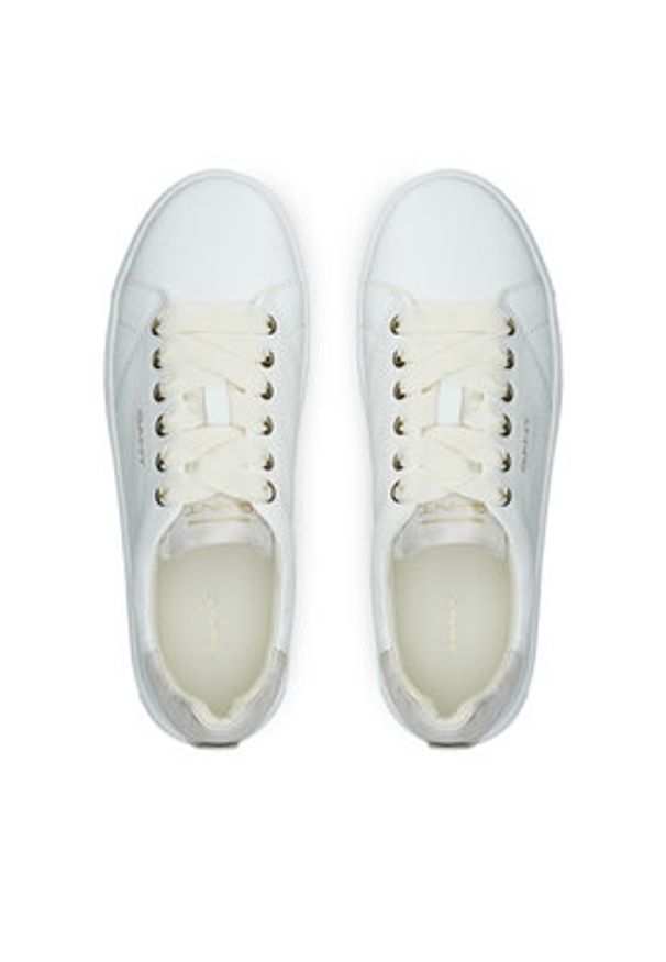 GANT - Gant Sneakersy 31531982 Biały. Kolor: biały. Materiał: skóra