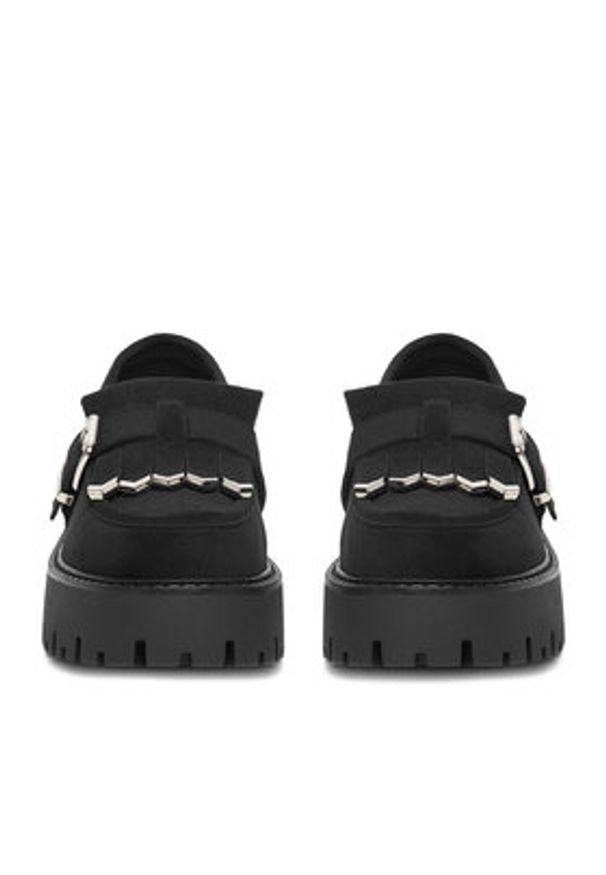 DeeZee Loafersy CEO-HY6688001-1 Czarny. Kolor: czarny. Materiał: materiał
