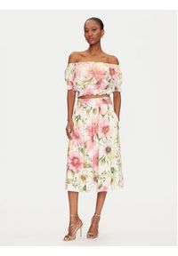 Guess Spódnica plisowana W5GD64 WH4S2 Kolorowy Regular Fit. Materiał: wiskoza. Wzór: kolorowy