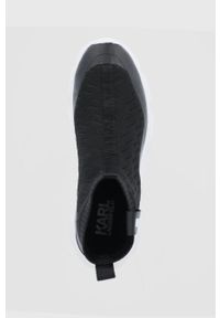 Karl Lagerfeld Buty KL51651.Black.Knit kolor czarny. Nosek buta: okrągły. Kolor: czarny. Materiał: guma #4