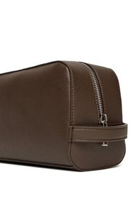 Calvin Klein Kosmetyczka Micropebble Washbag/Dopp Kit LV04D1036G Brązowy. Kolor: brązowy. Materiał: skóra #3